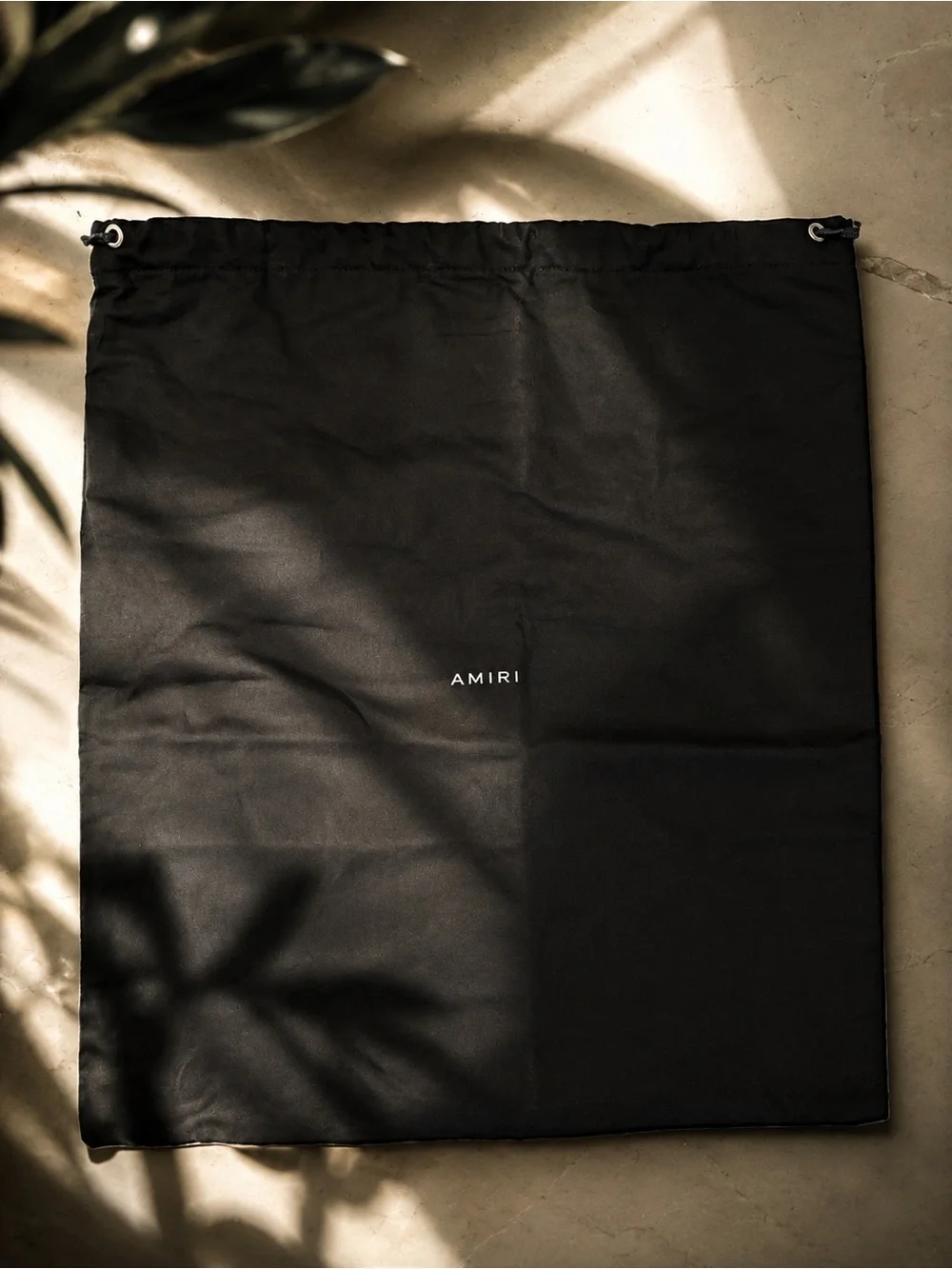 AMIRI Black Designer Dust Bag with White Interior Lining 23 x 17‘ in